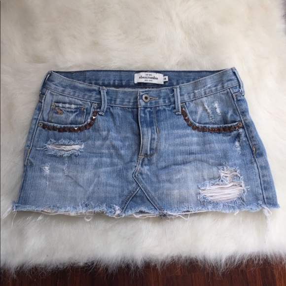 denim skirt abercrombie